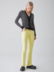LTB Dżinsy "Fallon" - Flare fit - w kolorze żółtym rozmiar: W33/L34. Żółte jeansy LTB, l, z aplikacjami. Za 79.21 zł.