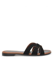 Lasocki Klapki ARENA RST-ARENA-47 Czarny. Czarne klapki Lasocki, bez wzorów, ze skóry, bez obcasa. Za 119.99 zł.