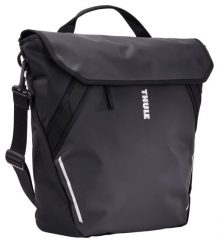 Torba rowerowa Chasm Courier Inlock, czarna. Czarne torby na ramię THULE, bez wzorów, biznesowe, na ramię, bez dodatków. Za 470.60 zł.