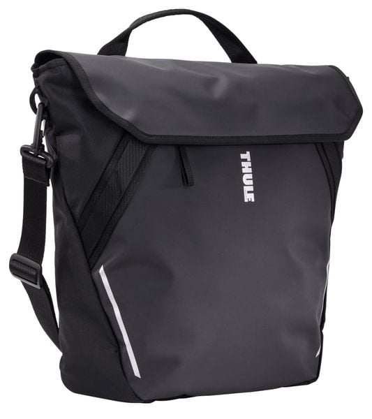 Torba rowerowa Chasm Courier Inlock, czarna. Czarne torby na ramię THULE, bez wzorów, biznesowe, na ramię, bez dodatków. Za 470.95 zł.