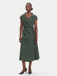 Marella Sukienka codzienna Rivera 2513221052 Zielony Relaxed Fit. Zielone sukienki Marella, na co dzień, bez wzorów, z bawełny, bez kołnierzyka, bez ramiączek, proste. Za 1,019.00 zł.