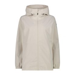 Kurtka przeciwdeszczowa damska CMP Verge Jacket Fix Hood. Białe kurtki sportowe CMP, xs, bez wzorów, bez kaptura. Za 248.99 zł.