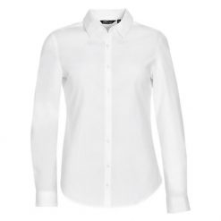 Damska Koszulka Z Długim Rękawem Blake Stretch Shirt. Białe bluzki SOL'S, l, bez wzorów, casualowe, bez kołnierzyka, bez ramiączek. Za 158.99 zł.