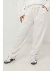 Curvy Lady Spodnie w kolorze białym rozmiar: 48/50. Białe spodnie materiałowe Curvy Lady, na co dzień, bez wzorów, z materiału, z standardowym stanem. Za 163.95 zł.