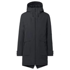 Płaszcz damski VAUDE Skomer Winter III. Czarne płaszcze Vaude, na zimę, m, bez wzorów, z materiału, bez kaptura. Za 1,163.75 zł.