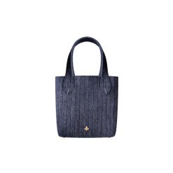 Torebka Alice ciemny jeans. Czarne torebki klasyczne Lilou, bez wzorów, z jeansu, bez dodatków. Za 640.00 zł.