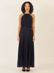 APART Sukienka w kolorze granatowym rozmiar: 40. Niebieskie sukienki Apart, z aplikacjami, bez kołnierzyka, bez ramiączek, maxi. Za 260.99 zł.