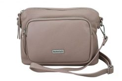 Listonoszka skórzana BARBERINI'S Różowa pudrowa 990-18. Czerwone torebki klasyczne Barberini's, bez wzorów, ze skóry, małe, bez dodatków. Za 239.99 zł.