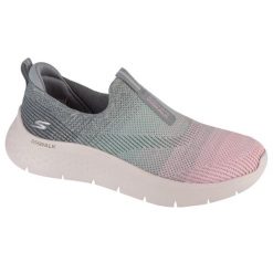 Buty sportowe Sneakersy damskie, Go Walk Flex - Cali Sunset. Czerwone obuwie sportowe Skechers, z materiału, bez zapięcia, trekkingowe, Skechers Sport. Za 279.99 zł.