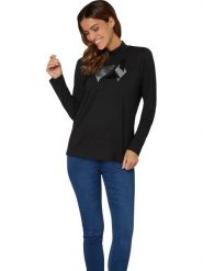 WITT WEIDEN Koszulka w kolorze czarnym rozmiar: 38. Czarne bluzki WITT WEIDEN, bez wzorów, bez kołnierzyka, bez ramiączek. Za 52.42 zł.