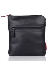 SPARWELL Skórzana torebka "Worldly wilbur" w kolorze czarnym - 21 x 25 x 5 cm rozmiar: onesize. Czarne torby na ramię SPARWELL, bez wzorów, z materiału, na ramię, bez dodatków. Za 121.99 zł.