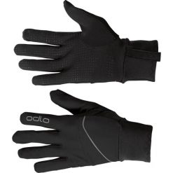 Rękawice zimowe dla dorosłych Odlo Gloves INTENSITY SAFETY Light. Czarne rękawiczki Odlo, bez wzorów, sportowe. Za 170.00 zł.
