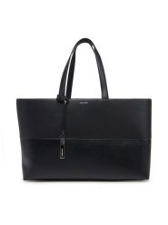 Calvin Klein Torebka Ck Mixmedia Medium Shopper K60K613011 Czarny. Czarne shopper Calvin Klein, bez wzorów, ze skóry, bez dodatków. Za 359.99 zł.