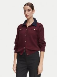 Morgan Kardigan 252-MJEANE Bordowy Regular Fit. Czerwone kardigany Morgan, xl, bez wzorów, z syntetyku. Za 349.99 zł.