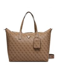 Guess Torba weekendowa Latona Travel TWLB92 11017 Brązowy. Brązowe torby podróżne Guess, z aplikacjami, ze skóry. Za 799.99 zł.