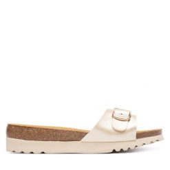 Klapki Scholl. Żółte klapki Scholl, bez wzorów, bez obcasa. Za 289.99 zł.