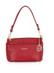 Mia Tomazzi Skórzana torebka "Bardolino" w kolorze czerwonym - 25 x 17 x 13 cm rozmiar: onesize. Czerwone torby na ramię Mia Tomazzi, bez wzorów, z materiału, na ramię, bez dodatków. Za 221.95 zł.