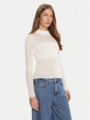HUGO Sweter Slumy_B 50543045 Écru Regular Fit. Swetry Hugo, xl, bez wzorów, z wiskozy, bez ramiączek. Za 479.99 zł.