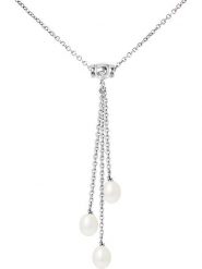 Mitzuko Srebrny naszyjnik z perłami - dł. 42 cm rozmiar: onesize. Szare naszyjniki Mitzuko, z perłą, srebrne. Za 339.99 zł.