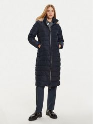 Tommy Hilfiger Płaszcz zimowy Heritage WW0WW43601 Granatowy Regular Fit. Niebieskie płaszcze TOMMY HILFIGER, na zimę, s, bez wzorów, z syntetyku, bez kaptura. Za 1,189.00 zł.