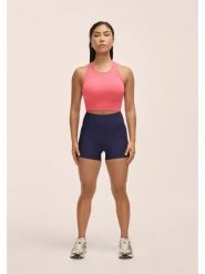 Legginsy Fitness Damskie Casall Wysoki Stan Hot Pant. Fioletowe legginsy Casall, l, bez wzorów, z materiału, z podwyższonym stanem, krótkie. Za 179.00 zł.