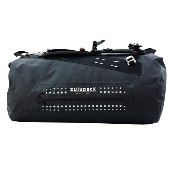 Wodoodporna torba podróżna - Rackham 40L - IP66. Czarne torby na ramię ZULUPACK, bez wzorów, z materiału, na ramię, bez dodatków. Za 929.99 zł.