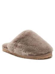 Mou Kapcie Closed Toe Sheepskin Fur Slippper FW161000L Beżowy. Brązowe obuwie domowe Mou, bez wzorów, ze skóry, bez zapięcia. Za 499.99 zł.