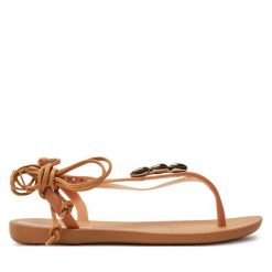 Sandały Ipanema. Brązowe sandały Ipanema, bez wzorów, bez obcasa, na płaskiej podeszwie, bez zapięcia. Za 169.99 zł.