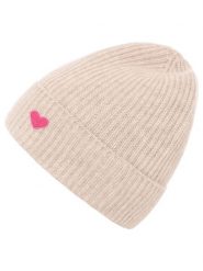 Zwillingsherz Kaszmirowa czapka beanie w kolorze beżowym rozmiar: onesize. Brązowe czapki Zwillingsherz, z aplikacjami, z kaszmiru. Za 184.89 zł.