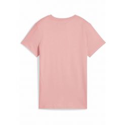 Damska koszulka z logo ESS No. 1 PUMA Pink Fruit. Czerwone bluzki Puma, l, bez wzorów, sportowe, bez kołnierzyka, bez ramiączek. W wyprzedaży za 89.00 zł.