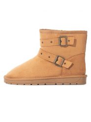 ISLAND BOOT Botki zimowe "Eternity" w kolorze jasnobrązowym rozmiar: 40. Brązowe botki Island Boot, na zimę, bez wzorów, bez obcasa, bez zapięcia. Za 130.99 zł.