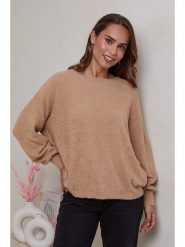 Soft Cashmere Sweter w kolorze karmelowym rozmiar: 34/36. Brązowe swetry Soft Cashmere, bez wzorów, z kaszmiru, bez ramiączek. Za 171.54 zł.