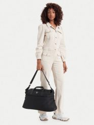 Guess Torba Follie TWNN96 76903 Czarny. Czarne torebki klasyczne Guess, z aplikacjami, z materiału, bez dodatków. Za 824.99 zł.