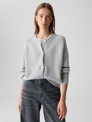 OPUS Kardigan w kolorze szarym rozmiar: 34. Szare kardigany Opus, bez wzorów, z wełny. Za 173.99 zł.