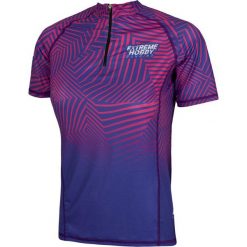 Koszulka biegowa damska z zamkiem i krótkim rękawem EXTREME HOBBY CALEIDOSCOPE. Niebieskie bluzki EXTREME HOBBY, xl, bez wzorów, z elastanu, sportowe, bez kołnierzyka, bez ramiączek. Za 169.00 zł.