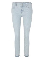 Tom Tailor Dżinsy - Slim fit - w kolorze błękitno-białym rozmiar: W34/L28. Białe jeansy Tom Tailor, l, bez wzorów. Za 43.88 zł.