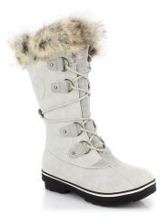 Kimberfeel Kozaki zimowe "Manon" w kolorze białym rozmiar: 36. Białe kozaki Kimberfeel, na zimę, z materiału, bez obcasa, bez zapięcia. Za 347.99 zł.