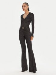 Just Cavalli Legginsy 79PAC101 J0251 Czarny Flare Fit. Czarne legginsy Just Cavalli, bez wzorów, z syntetyku. Za 759.99 zł.