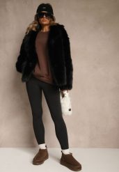 Czarne Legginsy High Waist Ozdobione Przeszyciem Belanessa. Czarne legginsy Renee, m, bez wzorów, z jeansu, z podwyższonym stanem. Za 69.99 zł.