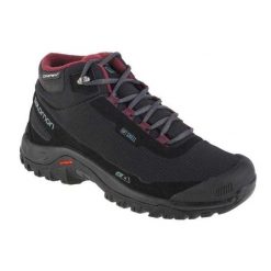 Buty Damskie Shelter. Czarne trekkingi Salomon, z koronki, trekkingowe. Za 798.99 zł.