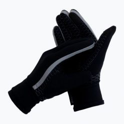 Rękawiczki rowerowe Santini Vega H20. Czarne rękawiczki SANTINI, bez wzorów, sportowe. Za 149.99 zł.