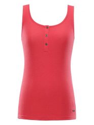 Alpine Pro Top "Zonna" w kolorze czerwonym rozmiar: XS. Czerwone topy Alpine Pro, xs, bez wzorów, bez kołnierzyka, bez ramiączek. Za 48.95 zł.