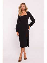 Made of emotion Sukienka w kolorze czarnym rozmiar: XL. Czarne sukienki Made Of Emotion, xl, bez wzorów, bez kołnierzyka, bez ramiączek, midi. Za 166.88 zł.