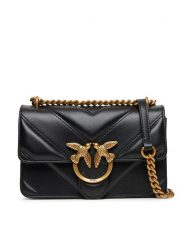 PINKO Torebka Love One Mini Light Dc. Al 25-26 PLTT 104550 A2OS Czarny. Czarne listonoszki Pinko, bez wzorów, ze skóry, bez dodatków. Za 1,579.00 zł.