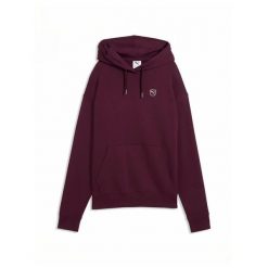 Bluza Puma Ess Elevated Comfort Hoodie Fl Damskie. Fioletowe bluzy Puma, l, bez wzorów, z bawełny, z kapturem. Za 314.99 zł.