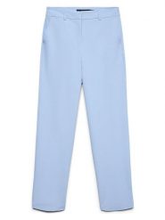 Vero Moda Spodnie w kolorze błękitnym rozmiar: 42/L32. Niebieskie spodnie materiałowe Vero Moda, na co dzień, l, bez wzorów, z materiału. Za 78.84 zł.