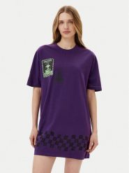 Volcom Sukienka codzienna Filip Rygalski B1312516 Fioletowy Loose Fit. Fioletowe sukienki Volcom, na co dzień, s, bez wzorów, z bawełny, bez kołnierzyka, bez ramiączek, proste. Za 159.99 zł.