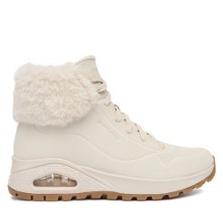Botki Skechers. Botki Skechers, bez wzorów, bez obcasa, na płaskiej podeszwie, bez zapięcia. Za 429.99 zł.