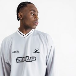 Bluza sportowa unisex Decathlon AFLF szara. Szare bluzy DECATHLON, s, bez wzorów, z elastanu, bez kaptura. Za 149.99 zł.