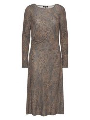 Ilse Jacobsen Sukienka w kolorze szaro-jasnobrązowym rozmiar: S. Brązowe sukienki Ilse Jacobsen, s, bez wzorów, bez kołnierzyka, bez ramiączek, midi. Za 173.99 zł.